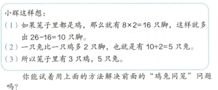 2019上半年上海教师资格证小学面试真题：鸡兔同笼