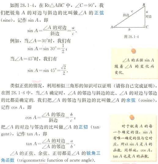 2019上半年上海教师资格证初中面试真题：三角函数