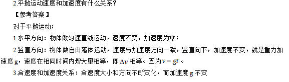 2019上半年上海教师资格证高中面试真题:抛体运动规律