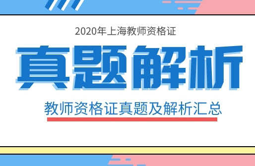2020年上海教师资格证笔试考试真题解析汇总