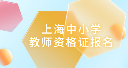 上海中小学教师资格证报名