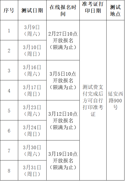 上海普通话考试